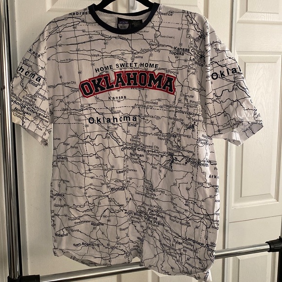 STATE OF MINE Oklahoma map t shirt - Picture 1 of 3